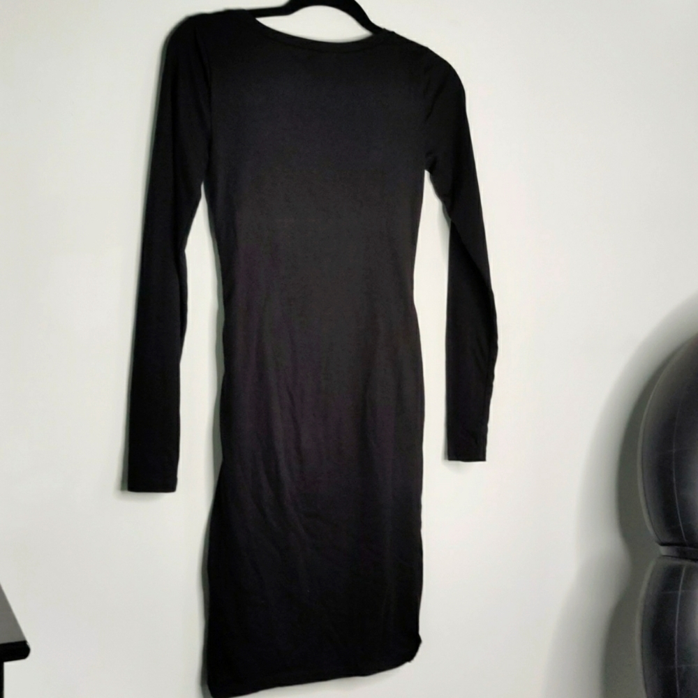 LEITH Black Ruched Dress - Picture 9 of 9